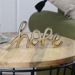 Tabletop Free Standing | Sign - Hope - Gold