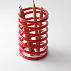 Unique Spring Pen Stand for Office | Unique Stainless Steel Pen Organiser | Pen Holder