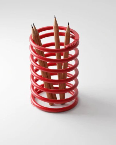 Unique Spring Pen Stand for Office | Unique Stainless Steel Pen Organiser | Pen Holder